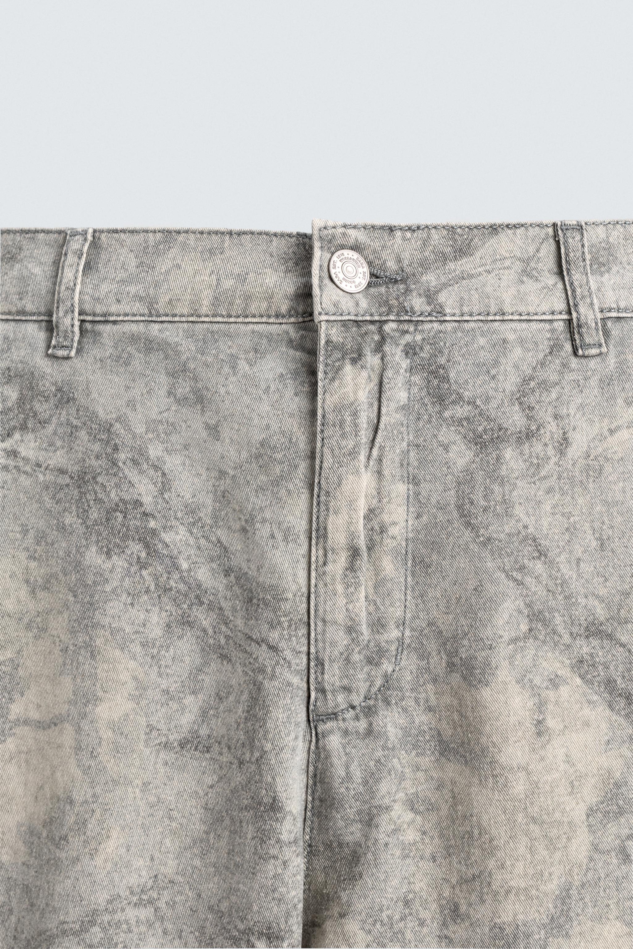 PANTALON COUPE DÉCONTRACTÉE À IMPRIMÉ ABSTRAIT